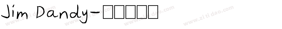 Jim Dandy字体转换